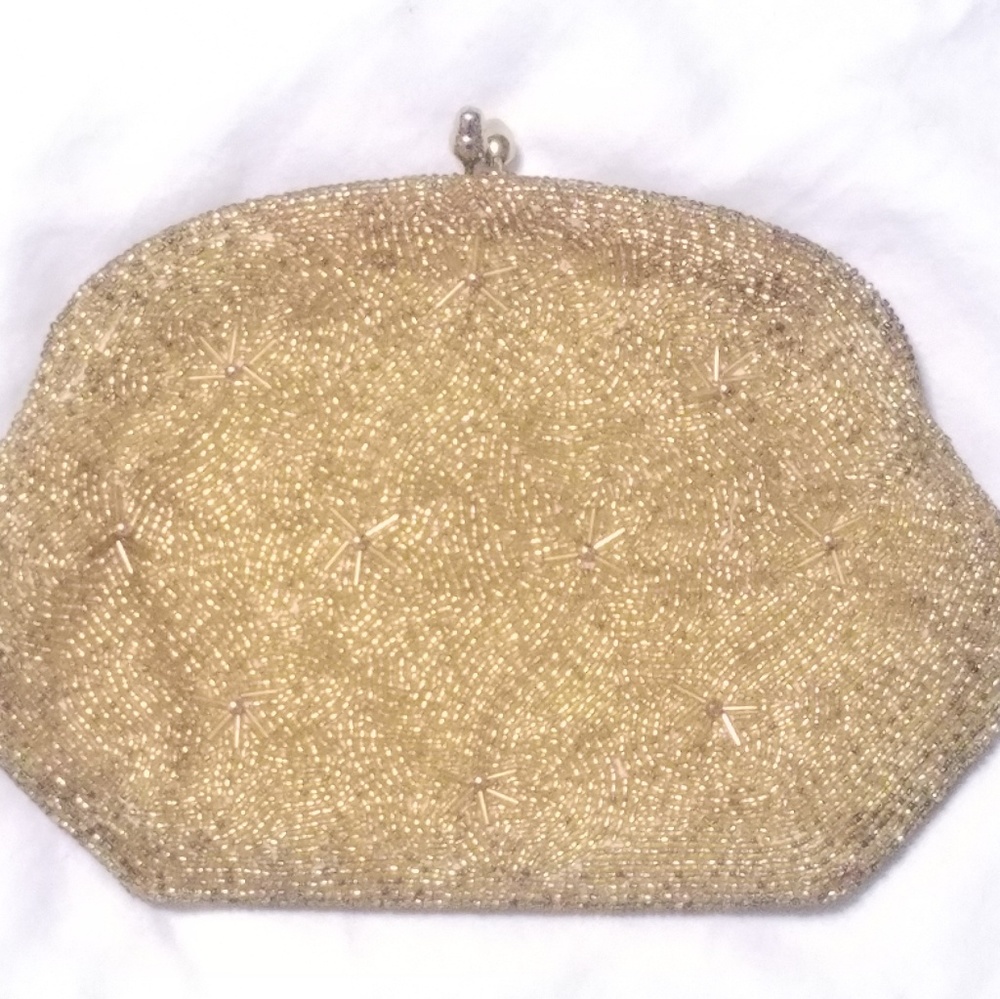 Vintage Beaded Small Clutch Cocktail Purse